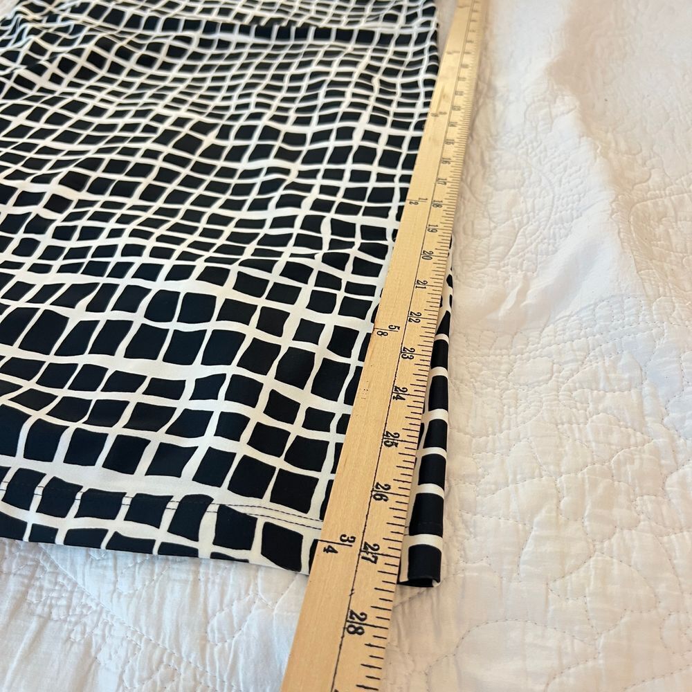 JUDE CONNALLY Classic Black White Geometric Sleeveless Dress‎ Signature Sz Small - Picture 6 of 7